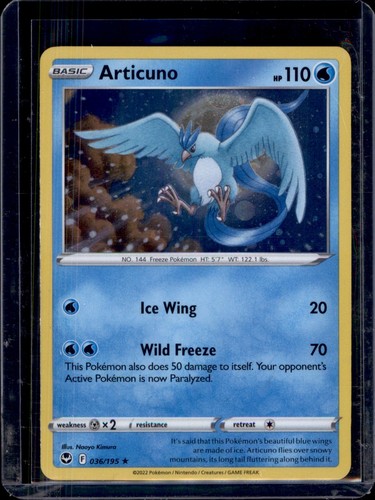 Articuno (Cosmos Holo) SWSH Promos Pokémon #036/195 Holo NM+