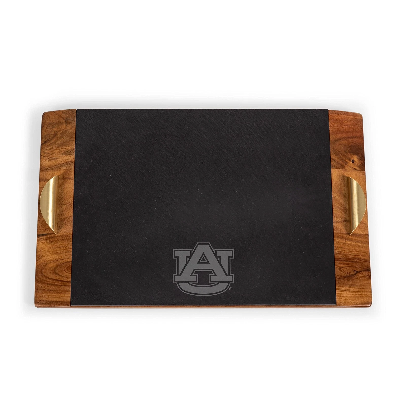 PICNIC TIME NCAA Auburn Tigers Covina Acacia and Slate Serving Tray - Thumbnail 2