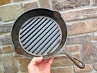 Vintage Lodge Axford Cast Iron Broiler Skillet Pan Single Notch Nice! Pat Pend