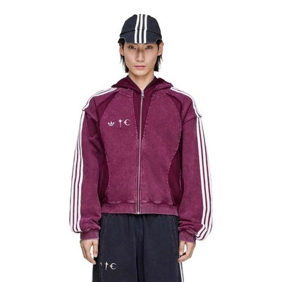 Adidas Originals x Thug Club (Maroon) Teamgeist Hooded Zip Up