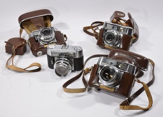 4x VOIGTLÄNGER VITOMATIC Ib IIb IIIb alte Kameras Konvolut Set Sammlung