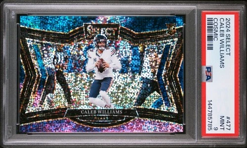 2024 Select Caleb Williams Field Level Cosmic Sparkle Holo RC #477 Bears PSA 9