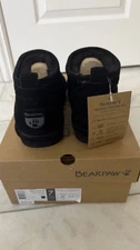 Bearpaw Women’s Boots Super Shorty Black Size 7 New In Box