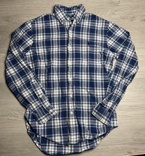 Ralph Lauren Indigo Oxford L/S Shirt Men XS Blue Plaid