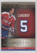 2020 Upper Deck SP Signature Edition Legends Gold Foil 13/25 Rod Langway HOF 0c3