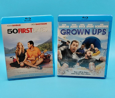 Blu-ray Comedy Lot of (2) Adam Sandler - 50 First Dates & Grown Ups