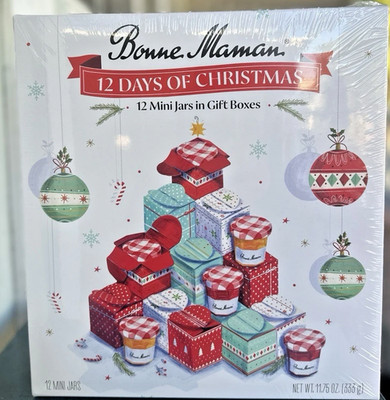 Bonne Maman Advent Calendar 2025 12 Mini Jams Spreads Christmas BB: 6/2026 RARE