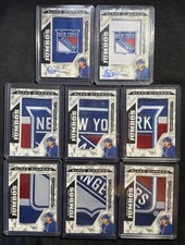 2024-25 Brennan Othman NY Rangers Rookie Black Diamond Team Logo Jumbos FULL SET