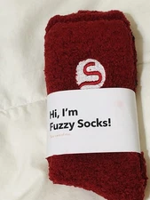Shapermint Womens Fuzzy Slipper Socks Wine Burgundy S (5-8)