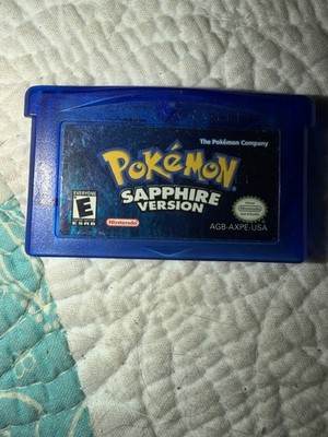 Pokémon Sapphire Version Nintendo Gameboy Advance GBA 100% Authentic Good Shape