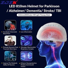 Neurofeedback NIR Light Therapy Helmet Natural Treatment for Parkinson Home Use