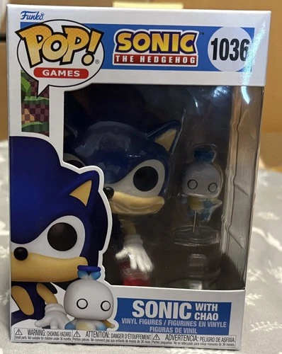 🎅🏻 Funko Pop Sonic The Hedgehog Sonic With Chao # 1036 🔥