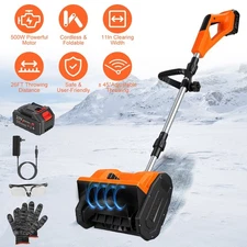 500W 11In Electric Snow Shovel CordlessSnow Thrower Snow Shovel or Only Battery