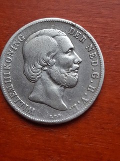 Niederlande 1 Gulden 1863 Silber SS