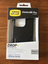 New Otterbox Defender Series Pro for iPhone 16 Pro MagSafe Case Black Color