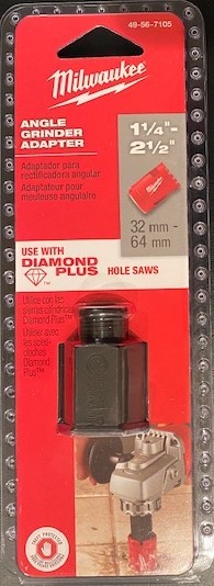 Milwaukee Angle Grinder Adapter (Large) for Diamond Plus Hole Saws 49-56-7105