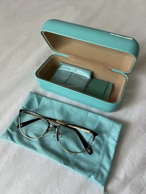 Tiffany & Co. Eyeglasses TF 1127 6122 Black/Rose Gold Cat Eye Italy 54[]16 140
