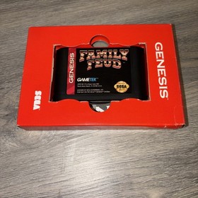 Family Feud (Sega Genesis, 1993) Game, Paper Case, Directions
