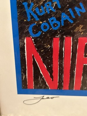 Nirvana Kurt Cobain One Of A Kind Art Drawing | eBay