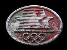 RL01160 VINTAGE 1980  GAMES OF THE XXIII OLYMPIAD  OLYMPIC GAMES SPORTS BUCKLE