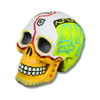 Aqua Della Dia De Los Muertos Skull 3