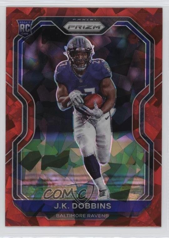2020 Panini Prizm Rookie Red Ice Prizm JK Dobbins #379 Rookie RC 06hn