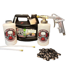 Black Pfc Pro Undercoating Gun - 2 Wand Kit 2 B Quart Bottles