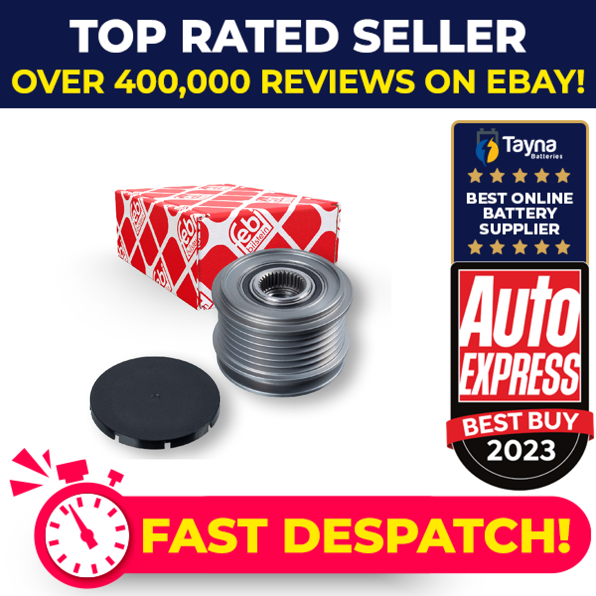 Overrunning Alternator Pulley 15262 Febi Clutch 021903025T 021903025TSK1 Quality