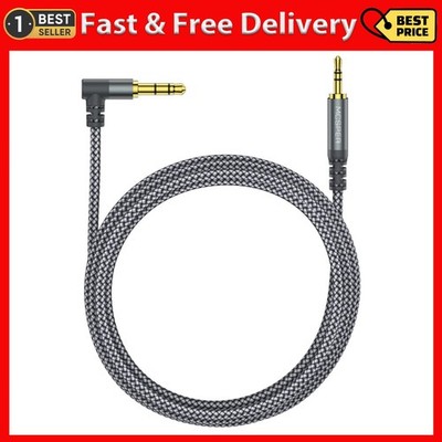 3.5Mm to 2.5Mm Aux Audio Cable (6.6FT), 90 Degree Right Cord Compatible with Bos