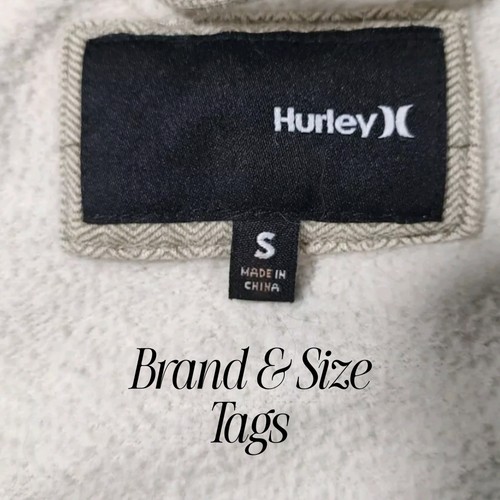 Hurley Tan Plaid Double Breasted Fleece Pea Coat Women Size Small - Picture 4 of 14