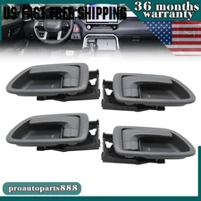 4Pcs Inner Interior Front Rear Door Handle w/Bezel For Toyota Sequoia 4.7L 01-07