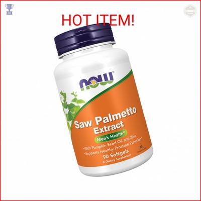 NOW Foods Supplements, Saw Palmetto Extract with Pumpkin Seed Oil and Zinc, Men'