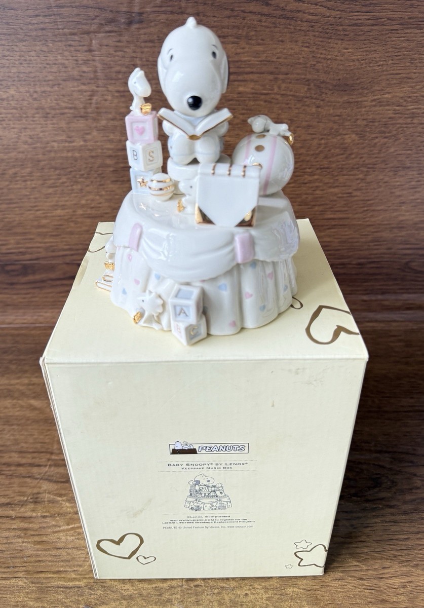 箱付き美品1993年製ヴィンテージSNOOPY ソルト＆ペッパー 2個セット Lenox Peanuts Baby Snoopy Porcelain Keepsake Music Box Works | eBay