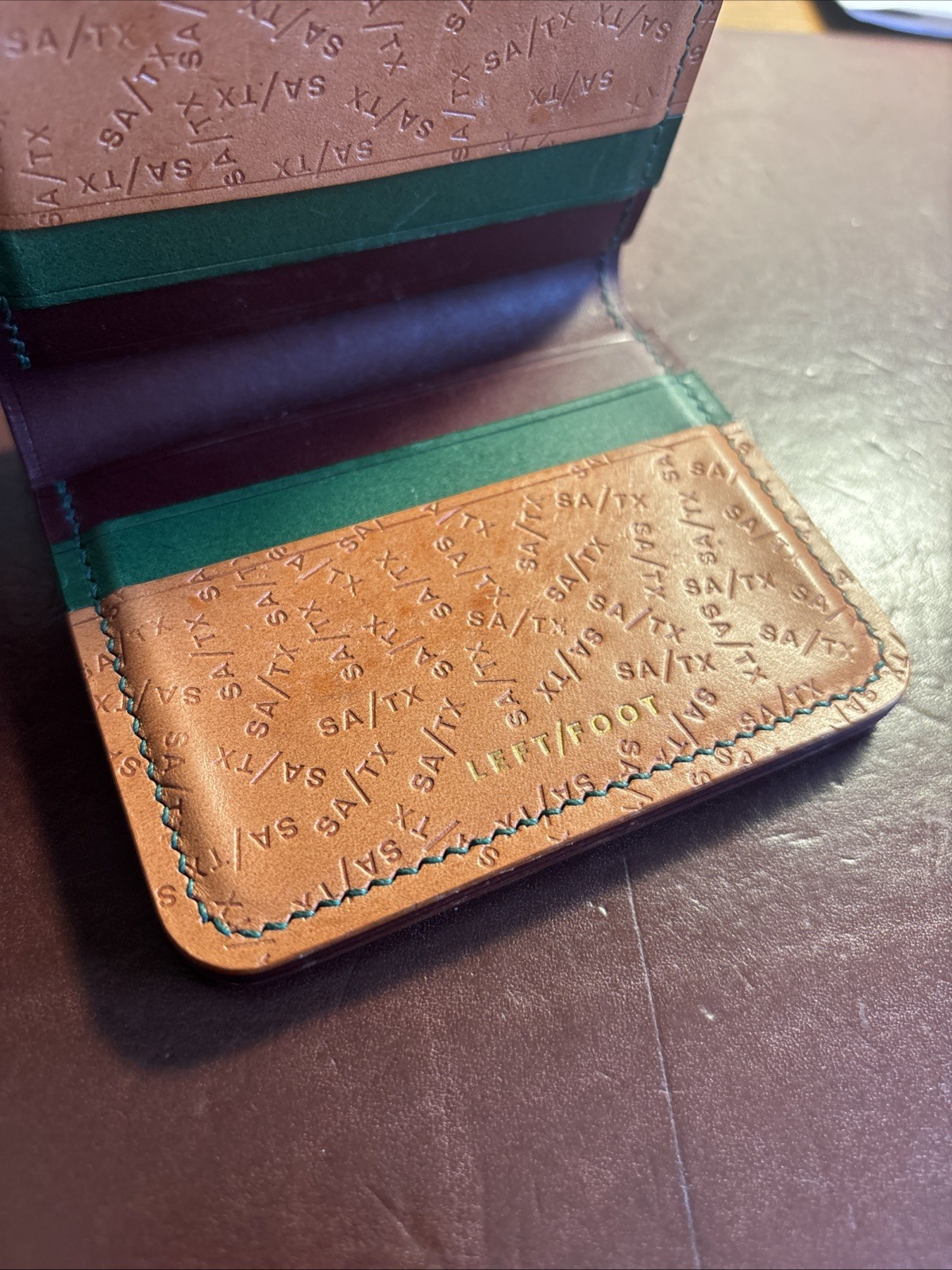 Left Foot Leather Custom Handmade Shell Cordovan … - image 2