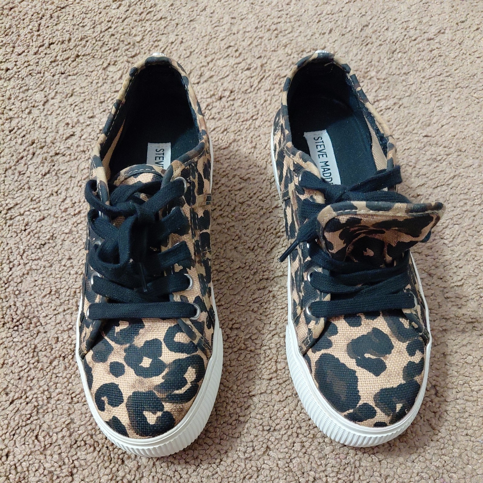 Steve Madden Emmi Leopard Print Platform Sneakers… - image 2