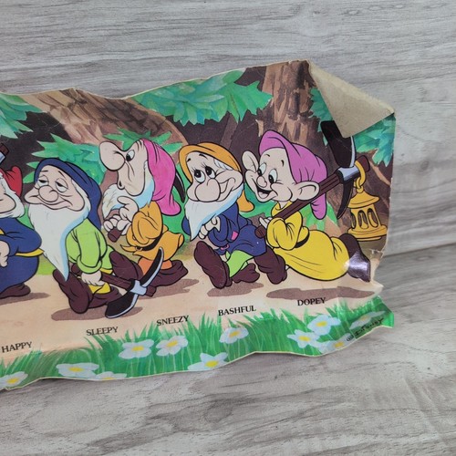 Vintage Walt Disney Snow White Bank and the Seven Dwarfs 7 Figure Set Rubber Toy - Picture 20 of 20