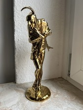 Hutschenreuther Porzellanfigur Mephisto 30cm Karl Tutter Selten Goldgefasst