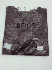 FIGS Women's Maroon Scrubs Top Catarina One Pocket Top Solid Medical