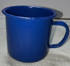 Coffee Mug Enamelware Blue 12 oz Camping Outdoor