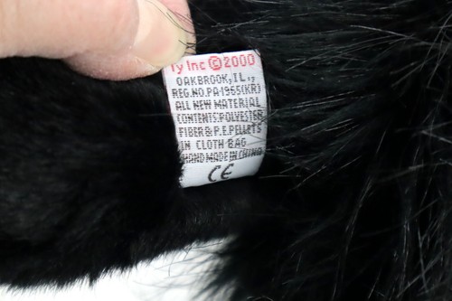Vintage 2000 TY Classic Onyx the Black Persian Cat 18" Plush Toy w/Swing Tag - Picture 9 of 9