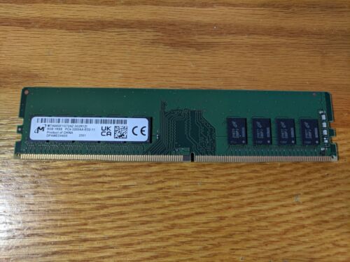 Micron 8gb PC4-3200AA 1Rx8 DDR4 ECC UDIMM Unbuffered Memory MTA9ASF1G72AZ-3G2 - Picture 2 of 3