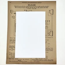 Vtg 1921-23 K-4 C-F Elcar & 1917 EE 1919 G King Standard Auto Electrician Manual