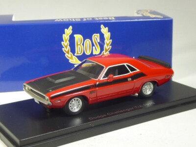 (KI-06-39) BOS 43645 Dodge Challenger T/A 1970 rot in 1:43 in OVP