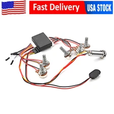 3 Band Active Bass Guitar EQ Equalizer Preamp Circuit with Jack A250K Tone USA