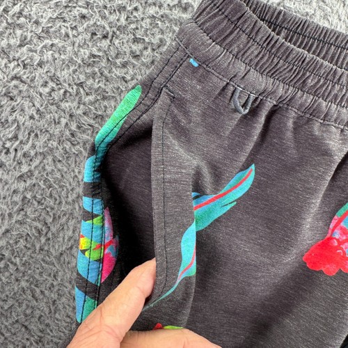 Thomas Roark Badehose Herren Medium Shorts Papageien Blumen Vögel Hanfmischung - Bild 7 von 14
