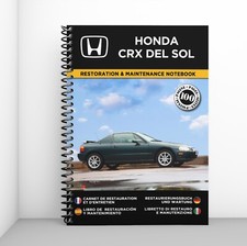 HONDA CRX DEL SOL : Restaurierungsnotizbuch - KOSTENLOS VERSAND