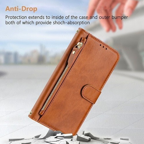 For HMD Pulse, Luxury Multi-function Flip Leather Stand Wallet Case Cover +Strap - Picture 7 of 33