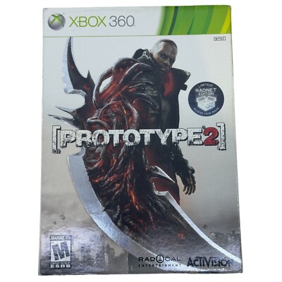 Xbox 360 Prototype 2 Limited Edition Video Game With Case & Manual