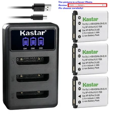 Kastar Battery LCD Dual Charger for Fuji NP-45 NP45A BC45 Fujifilm FinePix XP120