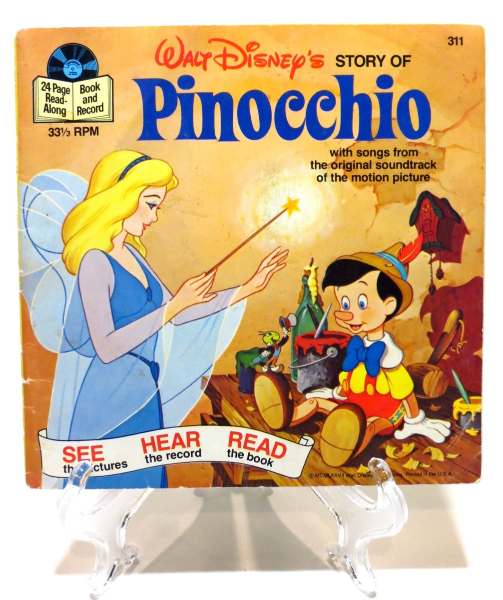 Walt Disney Pinocchio #311 Vintage 1977 See/Hear/Read Story
